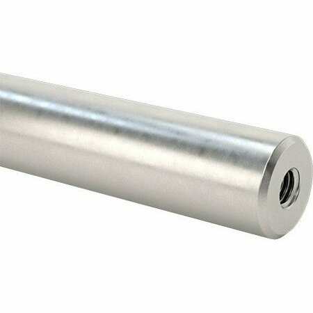 BSC PREFERRED Tapped Linear Motion Shaft Tapped on Both Ends 52100 Alloy Steel 1-1/4 Diameter 6 Long 6649K464